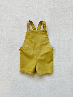 Mabo Linen Short Overalls | Size 8/9